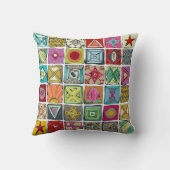 skizzenhafte Plätze Kissen (Rückseite)