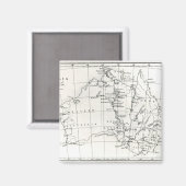 Skizzenkarte von Australien Magnet (Vorderseite/Rückseite)