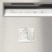Skizzenkarte von Australien Magnet (In Situ (Geschirrspüler))