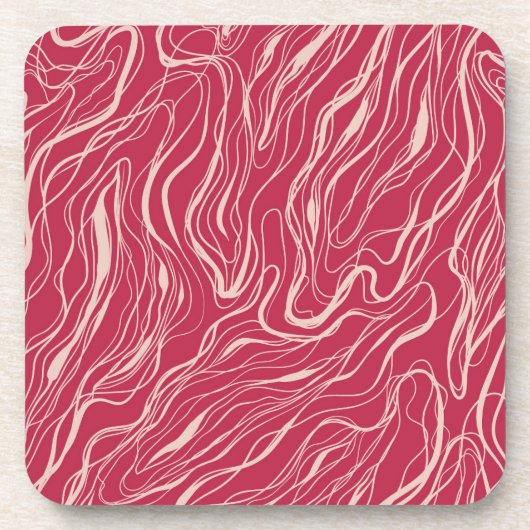 Skizzenkurven Getränkeuntersetzer (Vorderseite)