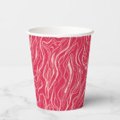 Skizzenkurven Pappbecher (Rückseite)