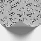 Skizzenmuster für Skater Geschenkpapier (Ecke)
