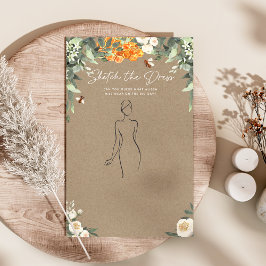 Skizzieren Sie das Dress Brautparty Game