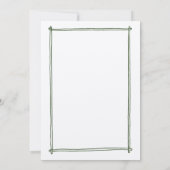 Skizzierrahmen, handgezeichnete Hochzeit Einladung (Rückseite)