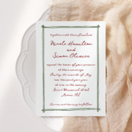 Skizzierrahmen, handgezeichnete Hochzeit Einladung