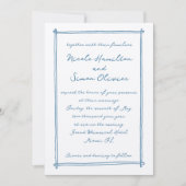 Skizzierrahmen, handgezeichnete Hochzeit Einladung (Vorderseite)