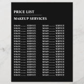 Skizzierte Augen, Makeup-Künstlerwerbung Flyer (Hinten)