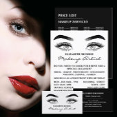 Skizzierte Augen, Makeup-Künstlerwerbung Flyer