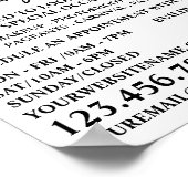 Skizzierte Augen, Makeup-Künstlerwerbung Poster (Ecke)