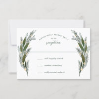 Skizzierte Blume Blätter Grüne Weiße Hochzeit