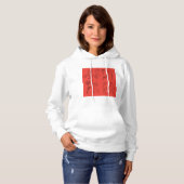 Skizzierte Blume Hoodie (Vorne ganz)
