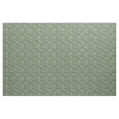 Skizzierte Blumen auf Grün Stoff (Yard (91,4 cm))