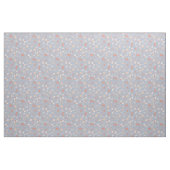 Skizzierte Blumen auf Hellblau Stoff (Fat Quarter (45,7 x 55,9 cm))