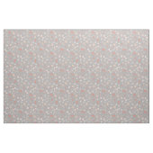 Skizzierte Blumen auf Hellgrau Stoff (Fat Quarter (45,7 x 55,9 cm))