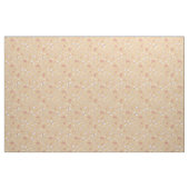 Skizzierte Blumen auf Hellorange Stoff (Fat Quarter (45,7 x 55,9 cm))