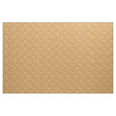 Skizzierte Blumen auf Orange Stoff (Yard (91,4 cm))