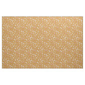 Skizzierte Blumen auf Orange Stoff (Fat Quarter (45,7 x 55,9 cm))