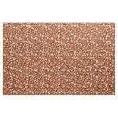 Skizzierte Blumen auf Rost Stoff (Fat Quarter (45,7 x 55,9 cm))
