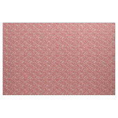 Skizzierte Blumen auf Rot Stoff (Yard (91,4 cm))