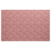 Skizzierte Blumen auf Rot Stoff (Fat Quarter (45,7 x 55,9 cm))