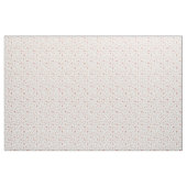 Skizzierte Blumen auf Weiß Stoff (Yard (91,4 cm))
