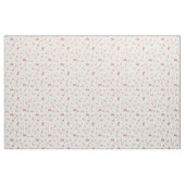 Skizzierte Blumen auf Weiß Stoff (Fat Quarter (45,7 x 55,9 cm))