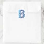 Skizzierte Buchstabe B Aufkleber (Tasche)