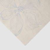 Skizzierte Dogwood Branch Lg Skala auf Parchel Seidenpapier (Ausschnitt)