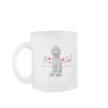 Skizzierte Doodle-Tasse mit Blumen - Anpassbar