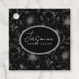 Skizzierte Kontur QR Code Grau/Blk ID939 Geschenkanhänger