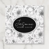 Skizzierte Kontur QR Code Gray/Wht ID939 Geschenkanhänger (Vorderseite)