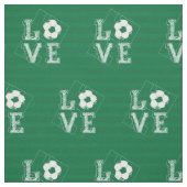 Skizzierte Liebe Soccer Stoff (Muster)