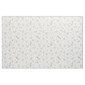 Skizzierte Wildblumen auf Beige Stoff (Fat Quarter (45,7 x 55,9 cm))