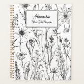 Skizzierte wilde Blumen des Landes Planer (Vorderseite)