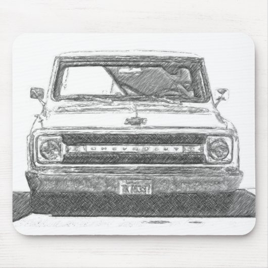 Skizzierter Chevy LKW Mousepad (Vorne)