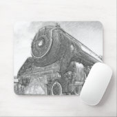 Skizzierter Zug-Motor Mousepad (Mit Mouse)