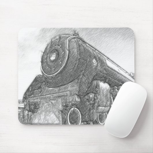 Skizzierter Zug-Motor Mousepad (Mit Mouse)