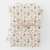 Skizziertes Boho Holiday Wrapping Paper Geschenkpapier Set (Beispiel)