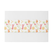 Skizziertes Cocktail-Muster Einladungsbanderole (Rückseitenbeispiel)