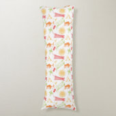 Skizziertes Cocktail-Muster Seitenschläferkissen (Vorderseite Vertikal)