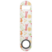 Skizziertes Cocktail-Muster Speed Flaschenöffner (Vorderseite)