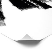 Skizziertes Couture Fashion Model Poster (Ecke)