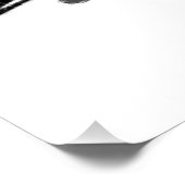 Skizziertes Couture Fashion Model Poster (Ecke)