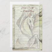 Skizziertes Einhorn stationär Briefpapier (Vorne/Hinten)