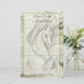 Skizziertes Einhorn stationär Briefpapier (Stehend Vorderseite)