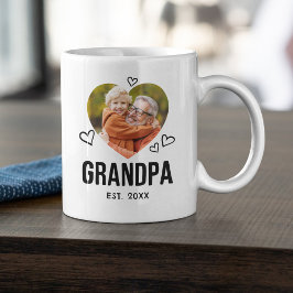 Skizziertes Oma Heart Foto Kaffeetasse