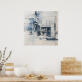 Skizzierungsdiagramm Poster (Küche)