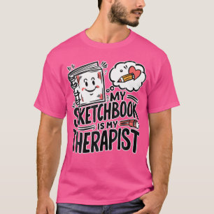 Skizzierungstherapie Zeichnend Sketchbook T-Shirt