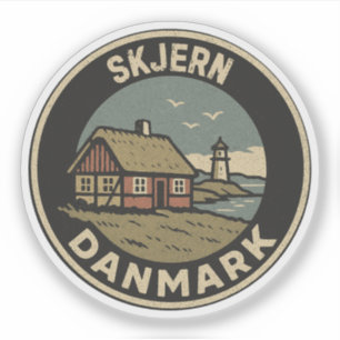 Skjern, Dänemark Danmark Aufkleber