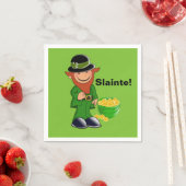 Sklainte! Leprechaun, St. Patrick's Day Napkins Serviette (Beispiel)